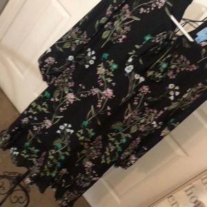 Cece floral dress with front tie